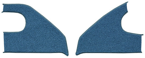 1967-1972 GMC C25/C2500 Suburban Kick Panel Inserts With Cardboard 22 Gunmetal Gray Loop