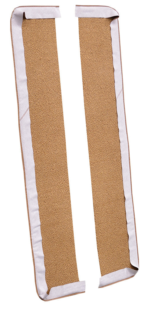 1960 Pontiac Bonneville Door Panel Inserts Without Cardboard 2pc 01 Black Loop