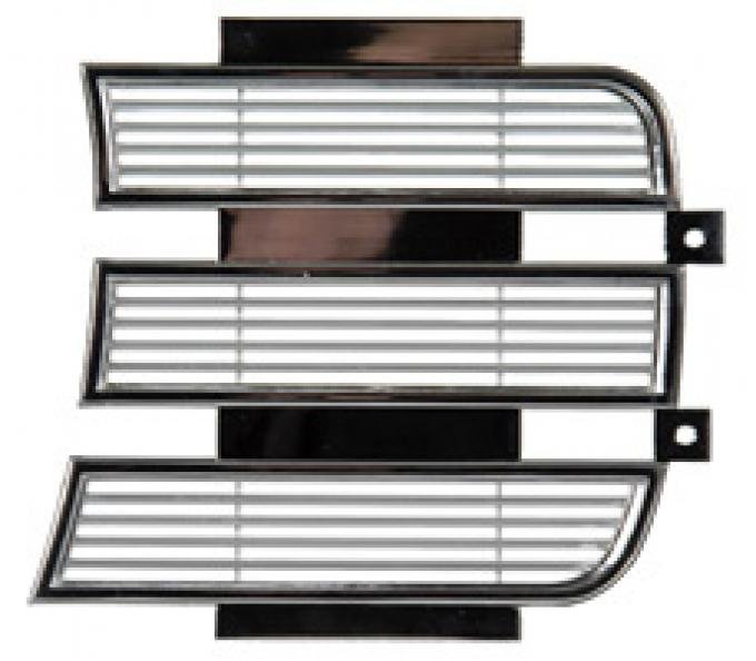 *1969 Chevrolet Camaro RS; Headlight Grille Covers - Chrome, Driver