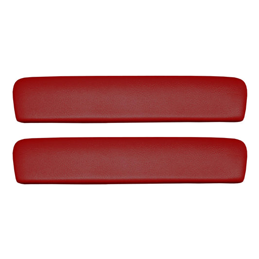 *1965-66 GM A-Body; 11" Front Armrest Pads - Red, Pair