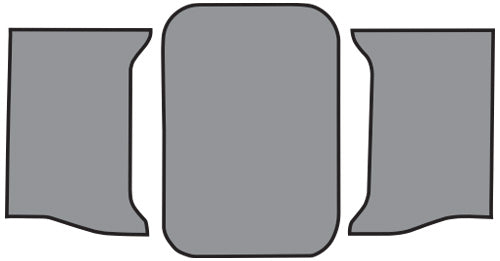 1962-1964 Chevrolet Impala 2DR Coupe/Hardtop Trunk Mat 17FT Charcoal TM Felt