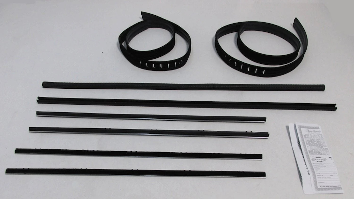 *1967-72 GM Truck; Superkit Authentic Feltkit; w/ Chrome Bead, Division Bars, Upper Channels (8pcs)