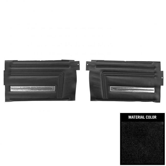 *1966 Chevrolet Chevelle, Convertible; Rear Door Panels - Black