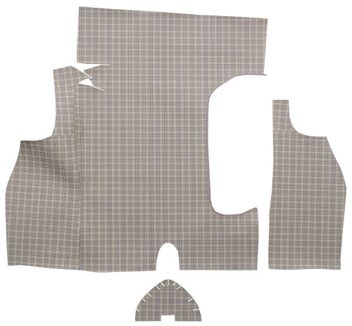 1958 Mercury Montclair Trunk Mat 08B Mustang Plaid Burtex