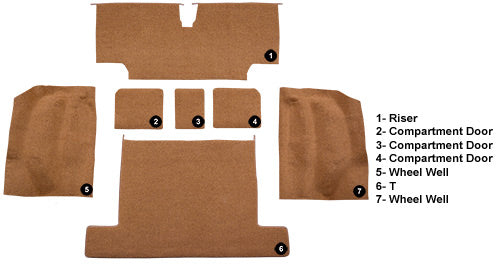 1976 Chevrolet Corvette Rear With Pad 801 Black Cutpile
