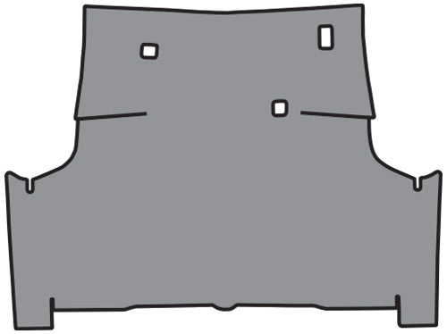 1972-1976 Ford Torino Trunk Mat 34F Ford Spatter Fleece