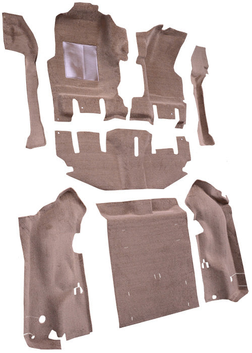 1997-2002 Jeep Wrangler Short Console With Rocker Panels Complete 807 Dark Gray Cutpile Mass