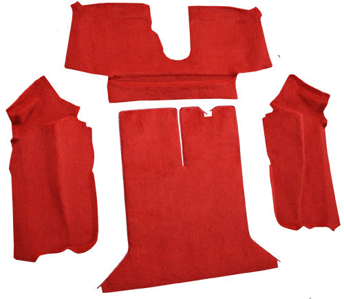 1992-1993 Chevrolet Corvette Coupe With 1 Door Latch Rear 9933 Ruby Red Cutpile Mass
