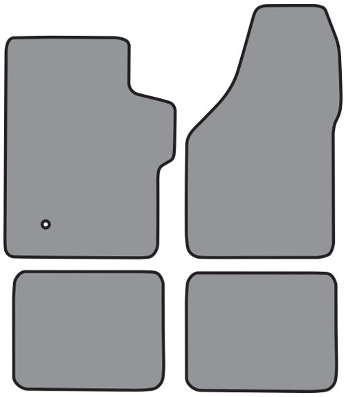2008-2016 Ford F-250 Super Duty Crew Cab Floor Mat 4pc Cutpile (FM363F, FM363R)