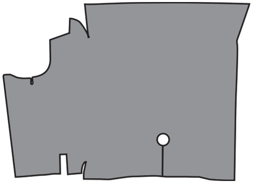 1969 Ford Mustang Convertible Trunk Mat 18V Mustang Spatter TM Vinyl