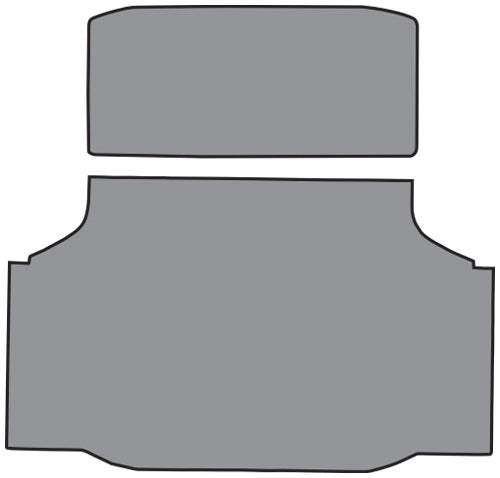 1968-1972 Oldsmobile Cutlass Trunk Mat In Carpet With Pad 1079TP Dk Slate Essex