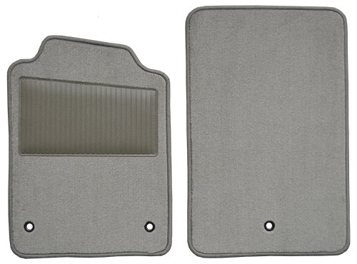 2007-2013 Chevrolet Corvette Floor Mat with Heel Pad 2pc Cutpile (FM377WHEEL)