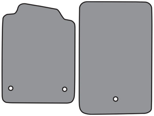 2007-2013 Chevrolet Corvette Floor Mat without Heel Pad 2pc Truvette (FM377)