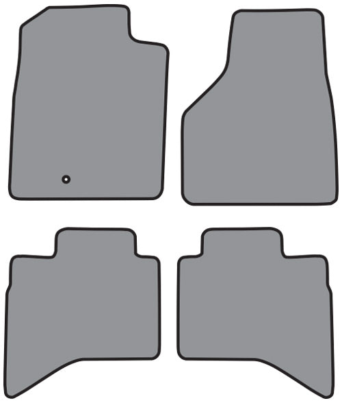 2002-2009 Dodge Ram 3500 Quad Cab Floor Mat 4pc Cutpile (FM297F, FM297R)