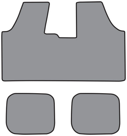 1965-1969 Chevrolet Corvair Column Shift 1pc Frt & 2pc Rrs Floor Mat Loop (CH100F, FM5018R)