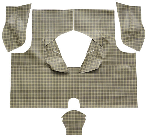 1958-1960 Ford Thunderbird Trunk Mat Hardtop Without Boards 21B Large Plaid Burtex