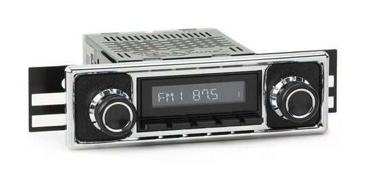 1960-1966 Mercedes-Benz 300 RetroRadio with Black Pebbled/Chrome Faceplate