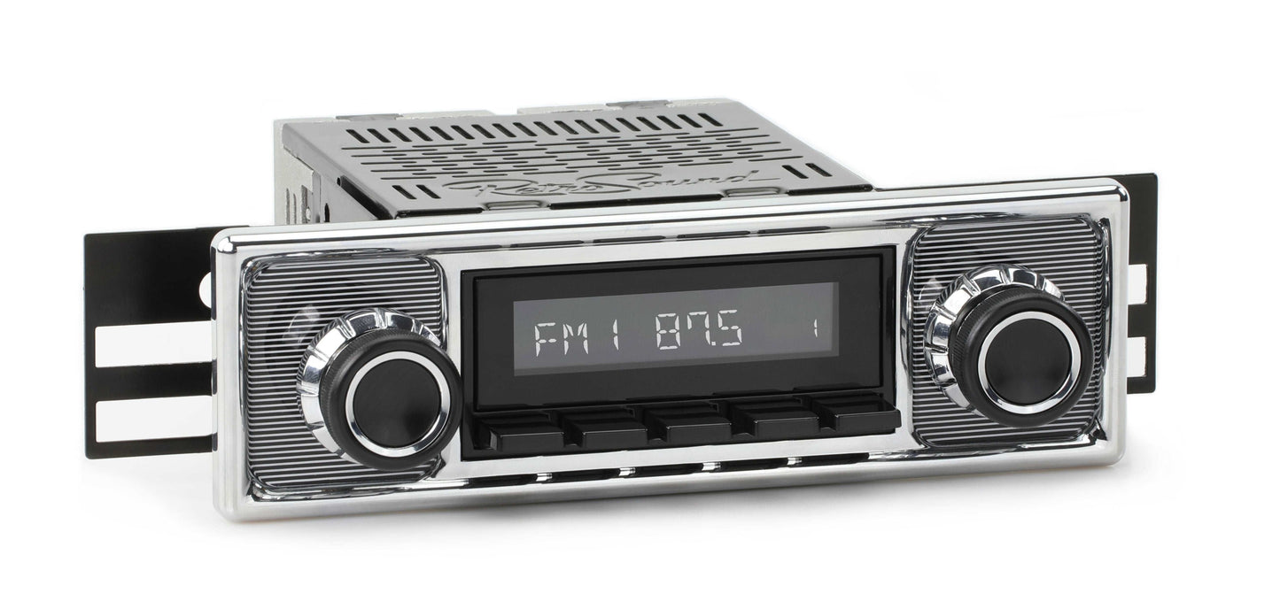 1955-1965 Mercedes-Benz 190 RetroRadio with Pinstripe/Chrome Faceplate