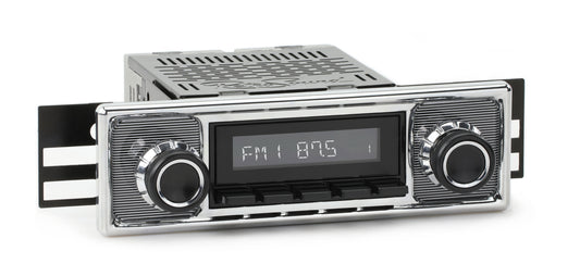 1960-1966 Mercedes-Benz 300 Series RetroRadio with Pinstripe/Chrome Faceplate