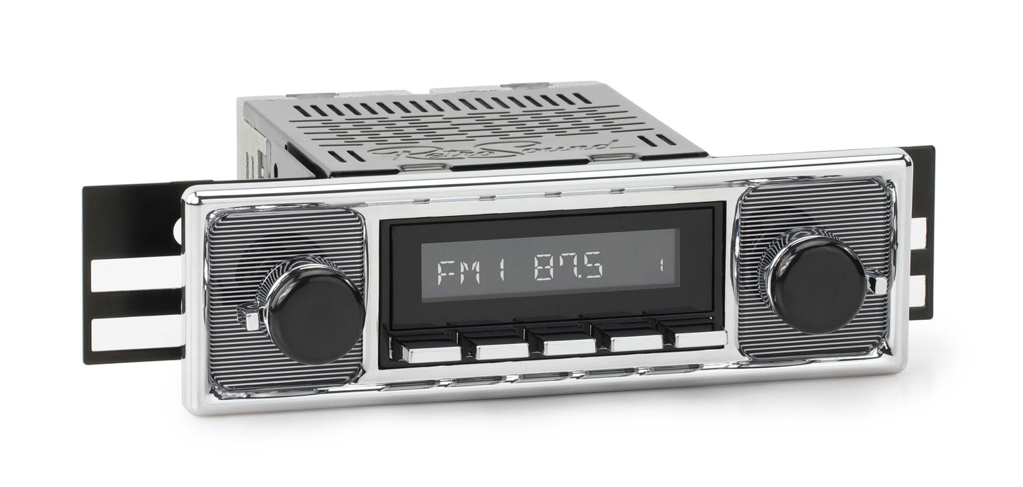 1955-1959 Mercedes-Benz 300 Series RetroRadio with Pinstripe/Chrome Faceplate