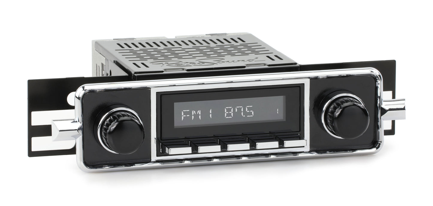 1958-1967 Volkswagen Beetle RetroRadio with "Sapphire"-style Plate