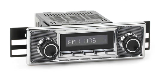 1955-1959 Mercedes-Benz 300 Series RetroRadio with Pinstripe/Chrome Faceplate