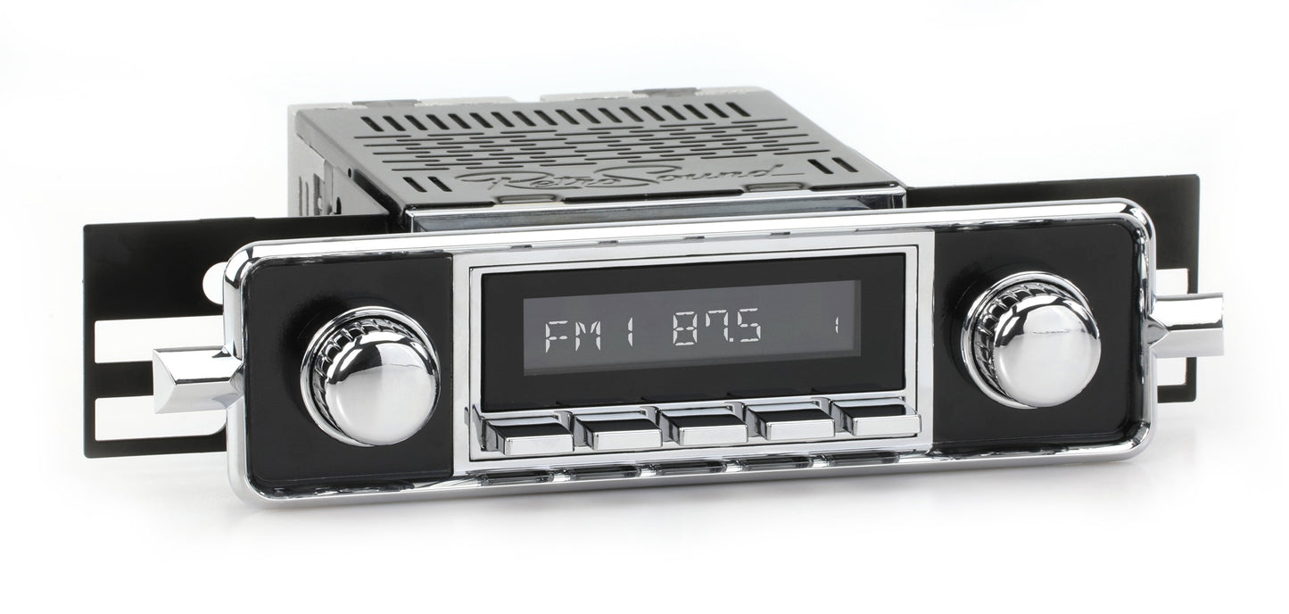 1958-1967 Volkswagen Beetle RetroRadio with "Sapphire"-style Plate