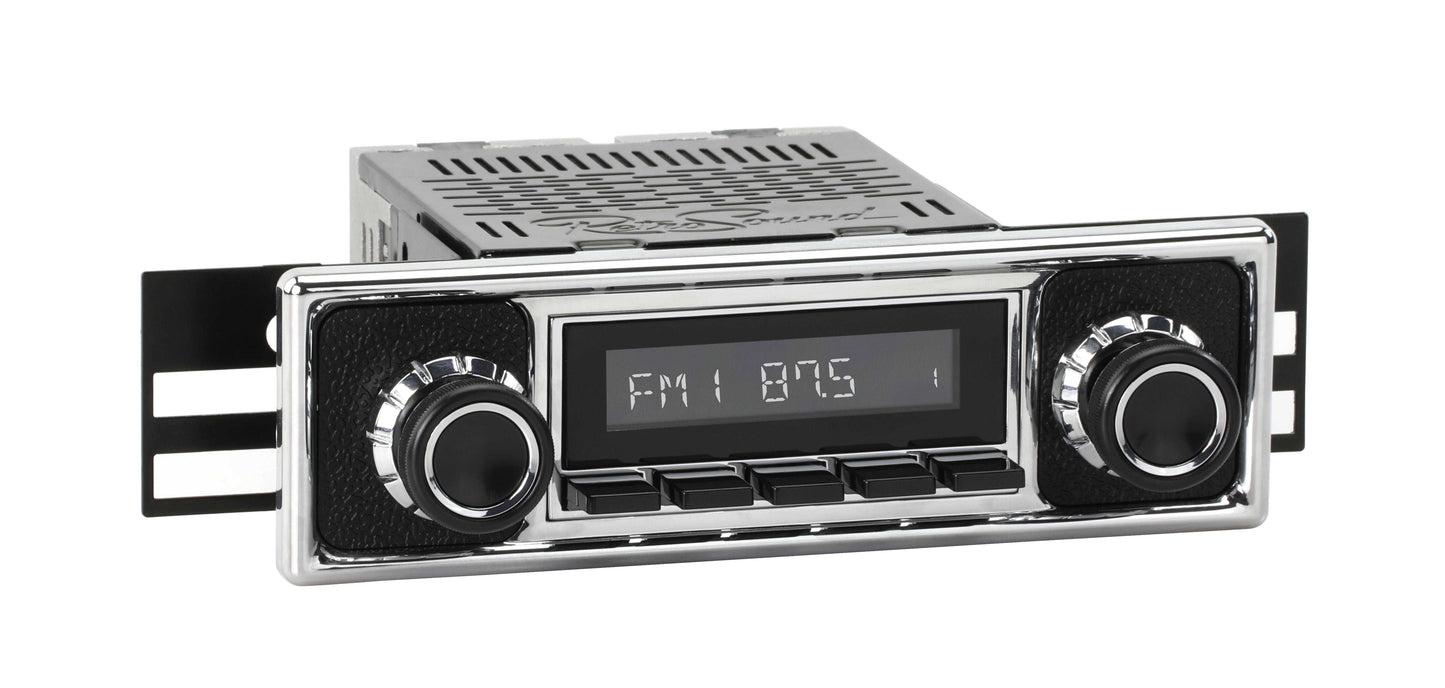1955-1959 Mercedes-Benz 300 Series RetroRadio with Black Pebbled/Chrome Faceplate