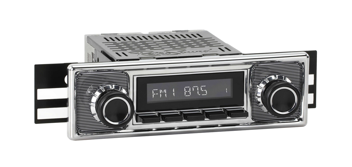 1955-1963 Mercedes-Benz 180 RetroRadio with Pinstripe/Chrome Faceplate