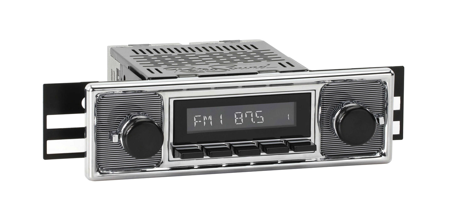 1955-1963 Mercedes-Benz 180 RetroRadio with Pinstripe/Chrome Faceplate