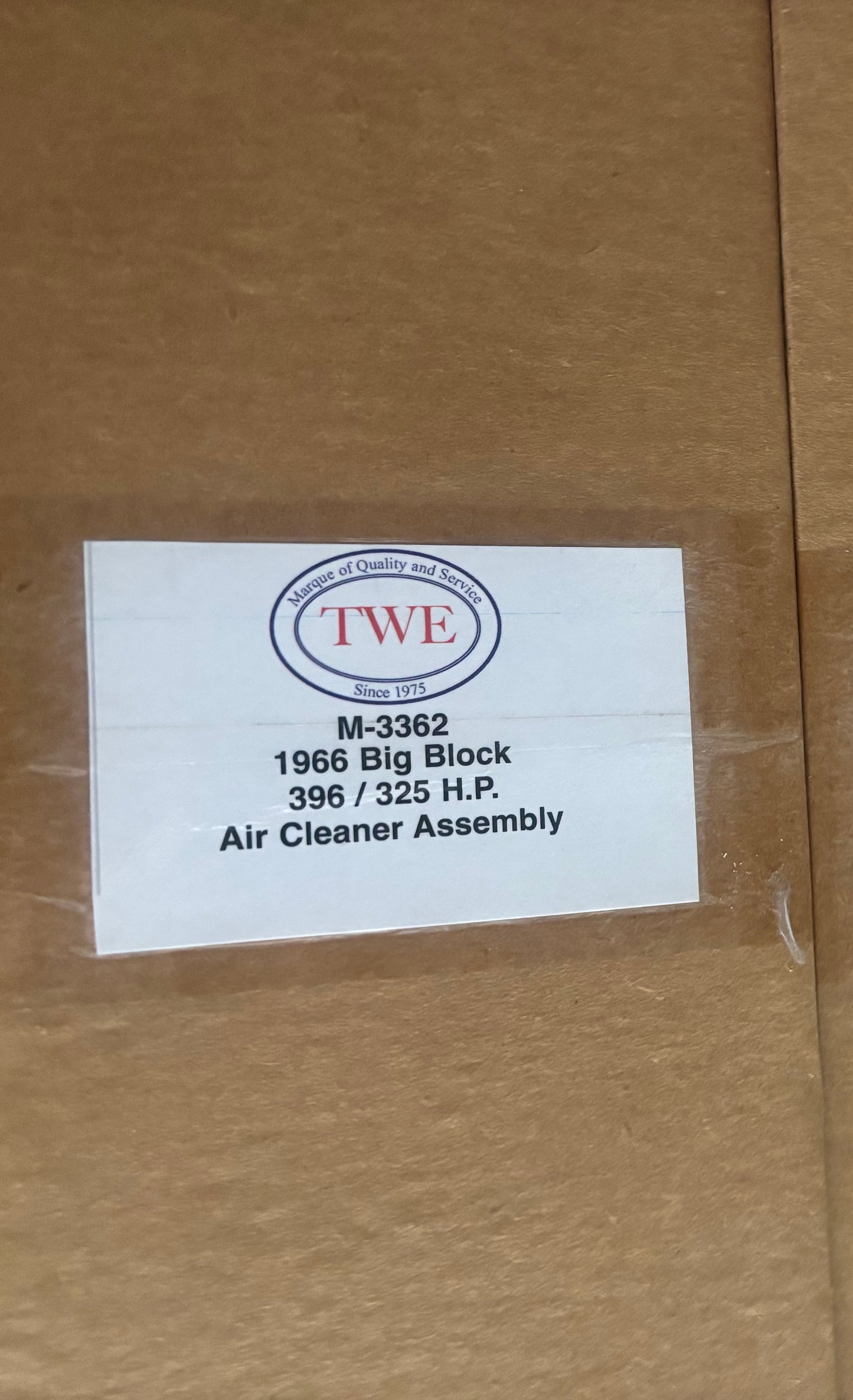 1966 GM Big Block Air Cleaner Assembly For 396/325 Horsepower