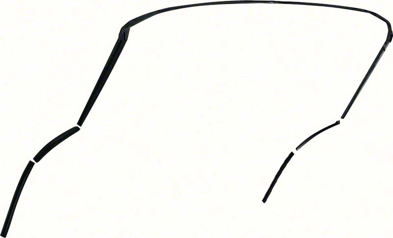 *1967-69 Chevrolet Camaro, Pontiac Firebird, Convertible; Roof Rail Weatherstrip Set (5pcs)