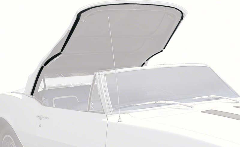 *1967-69 Chevrolet Camaro, Pontiac Firebird, Convertible; Roof Rail Weatherstrip Set (5pcs)