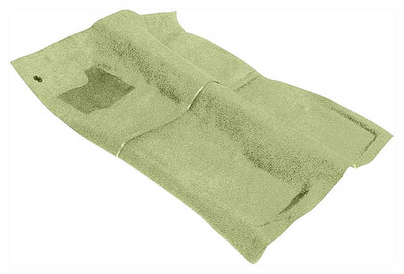 *1968 Chevrolet Camaro, Pontiac Firebird; Molded Carpet Set, Passenger Area (2pcs), Loop - Ivy Gold