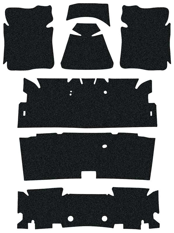 *1970-81 Chevrolet Camaro, Pontiac Firebird; Carpet Underlay Sound Deadner Set (7pcs)