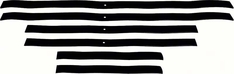 *1967-81 Chevrolet Camaro, Pontiac Firebird; Leaf Spring Liner Set (6pcs)