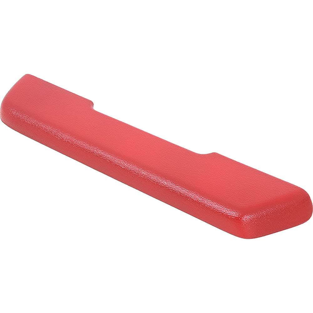 *1968-72 Buick, Chevrolet, Oldsmobile, Pontiac; Front Arm Rest Pad, Urethane Reproduction, 12" Length, RH, Red