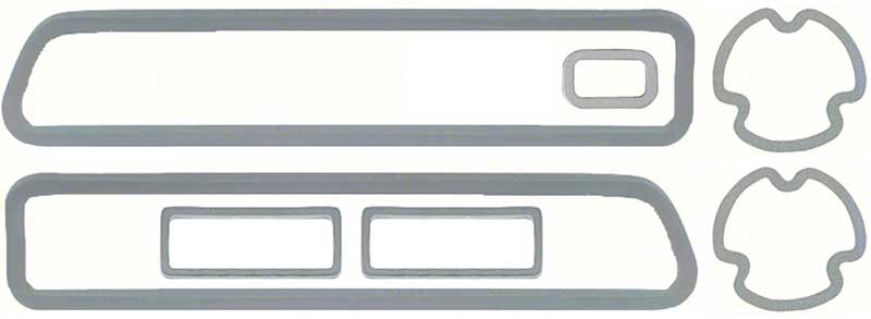 *1969 Chevrolet Camaro RS; Park Lamp, Taillight, License Lamp Gasket Set (7pcs)