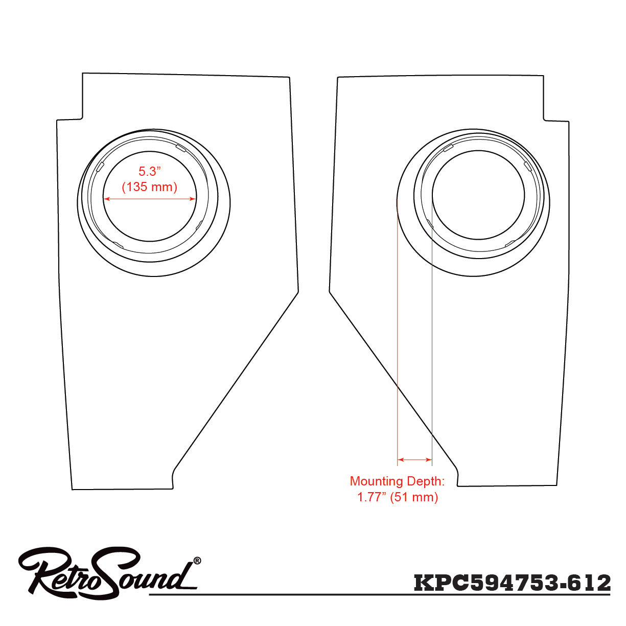 Kick Panels for 1947-1953 Chevrolet Truck