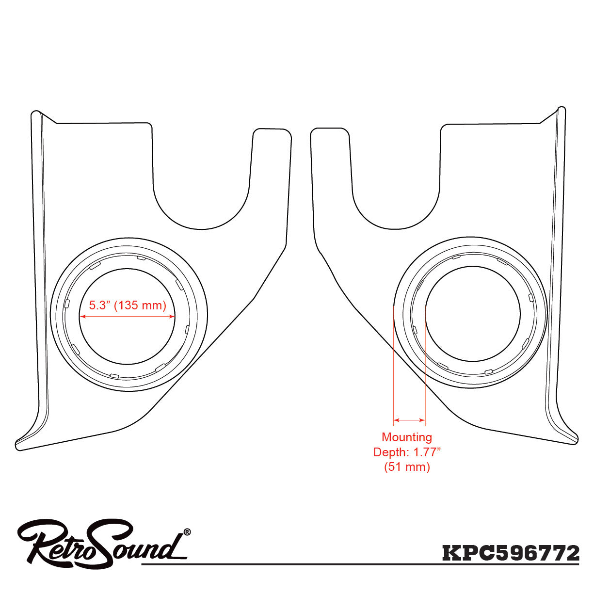 Kick Panels for 1967-1972 Chevrolet Truck