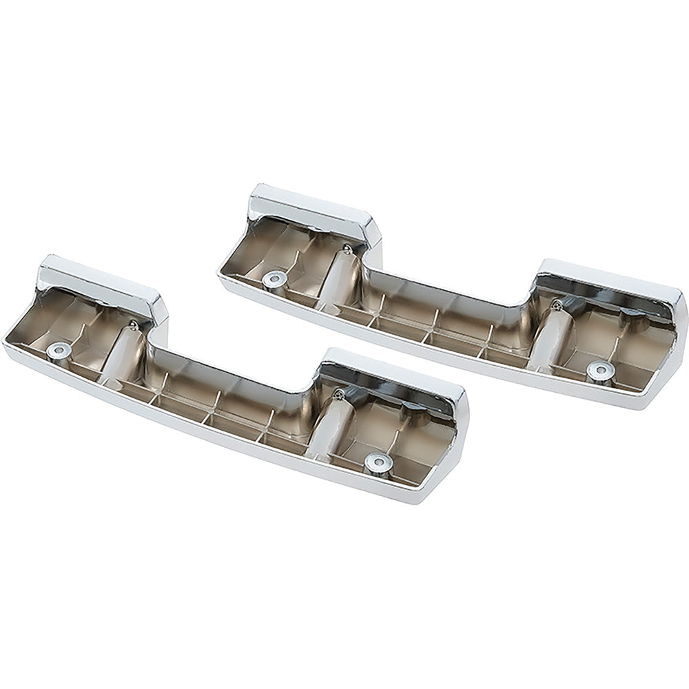 *1967 Chevrolet Camaro, Nova / Pontiac Firebird; Front Arm Rest Base Set - Chrome, Pair