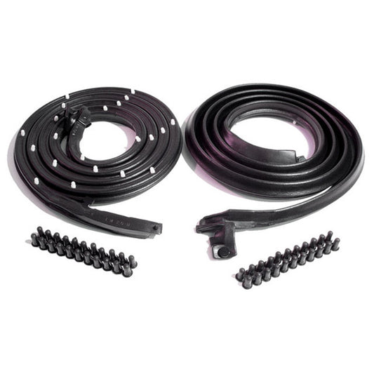 *1962-67 Chevy II Nova; Door Seals, w/ Clips & Molded Ends