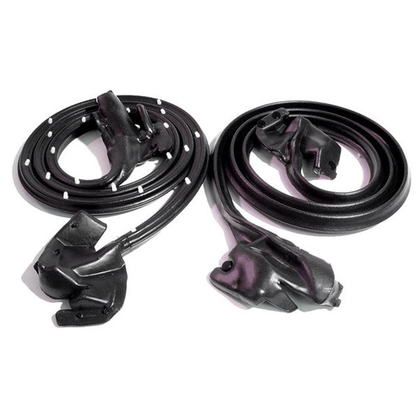 *1968-69 Chevrolet Camaro, Pontiac Firebird; Molded Door Seals w/ Clips & Molded Ends