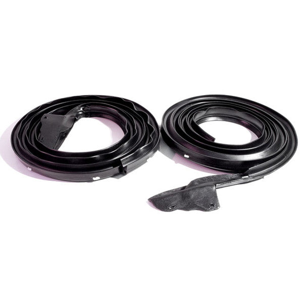 *1968–1970 Dodge Coronet/Charger & Plymouth Road Runner/GTX/Satellite/Belvedere/Superbird; Molded Door Seals with Steel Core and White Clips