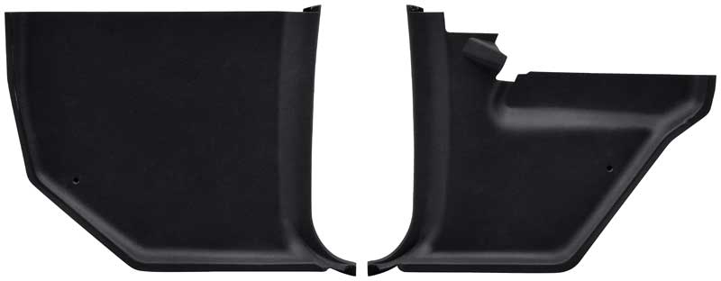 *1966-70 Mopar B-Body; Kick Panels - Black, Pair