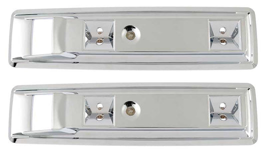 *1966-70 Coronet, GTX, Road Runner, Belvedere; Chrome Front Arm Rest Bases