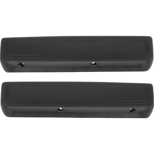 *1966-70 Charger, Coronet, GTX, Belvedere; Front Arm Rest Pad, 13" - Black, Pair