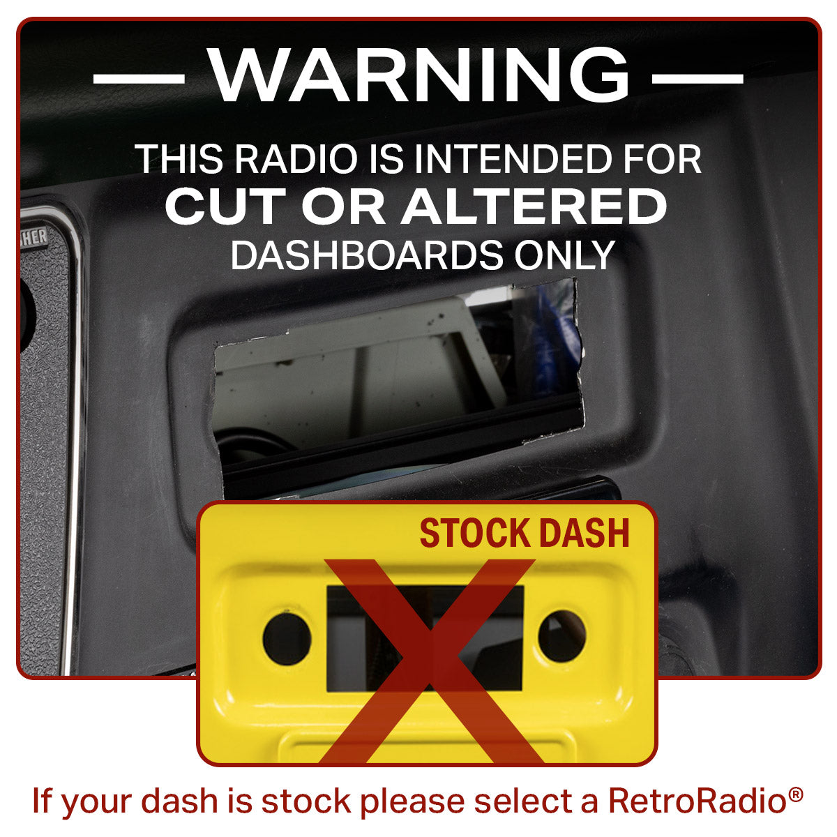 RetroSound Liberty Single DIN Radio for 1968-1978 Chevrolet C/K Series Trucks
