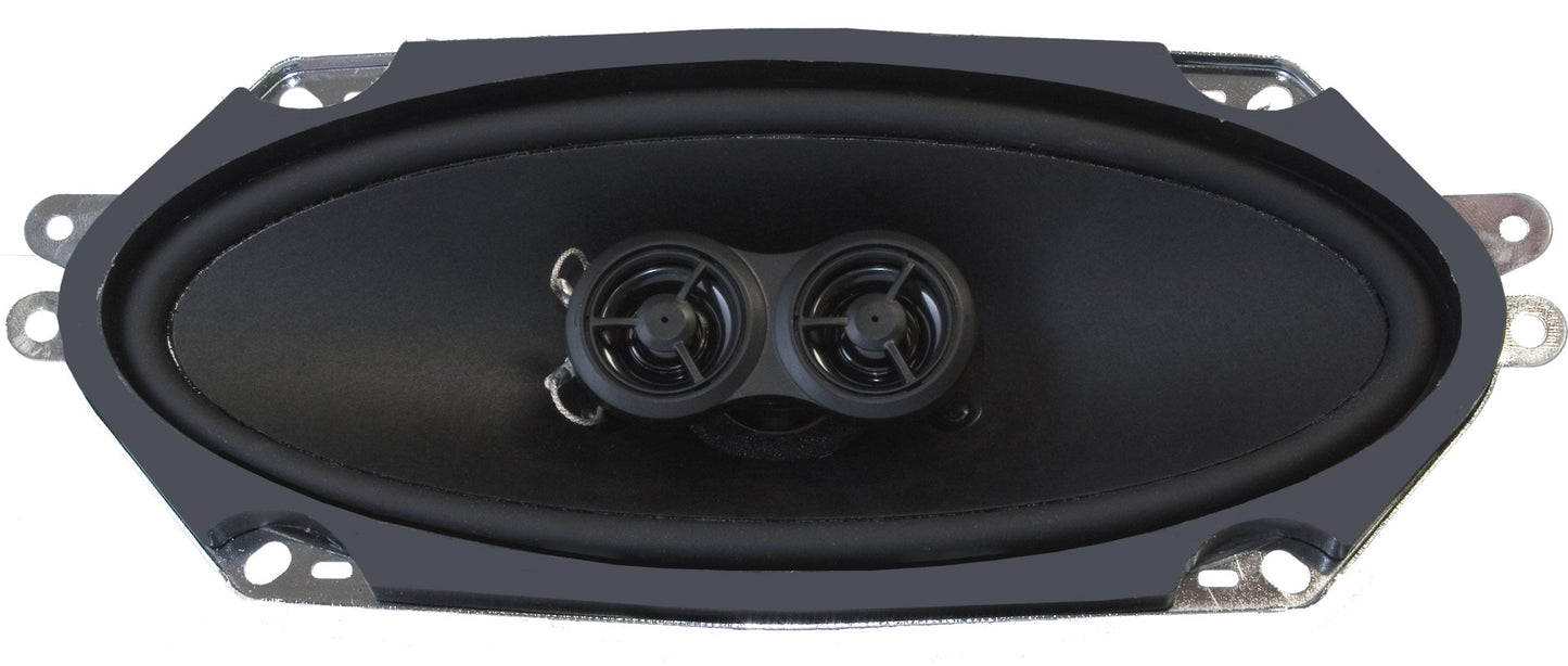 RetroSound 4" x 10" Premium Stereo Dash Speaker for 1968-1969 Chevrolet El Camino with No Factory Air Conditioning
