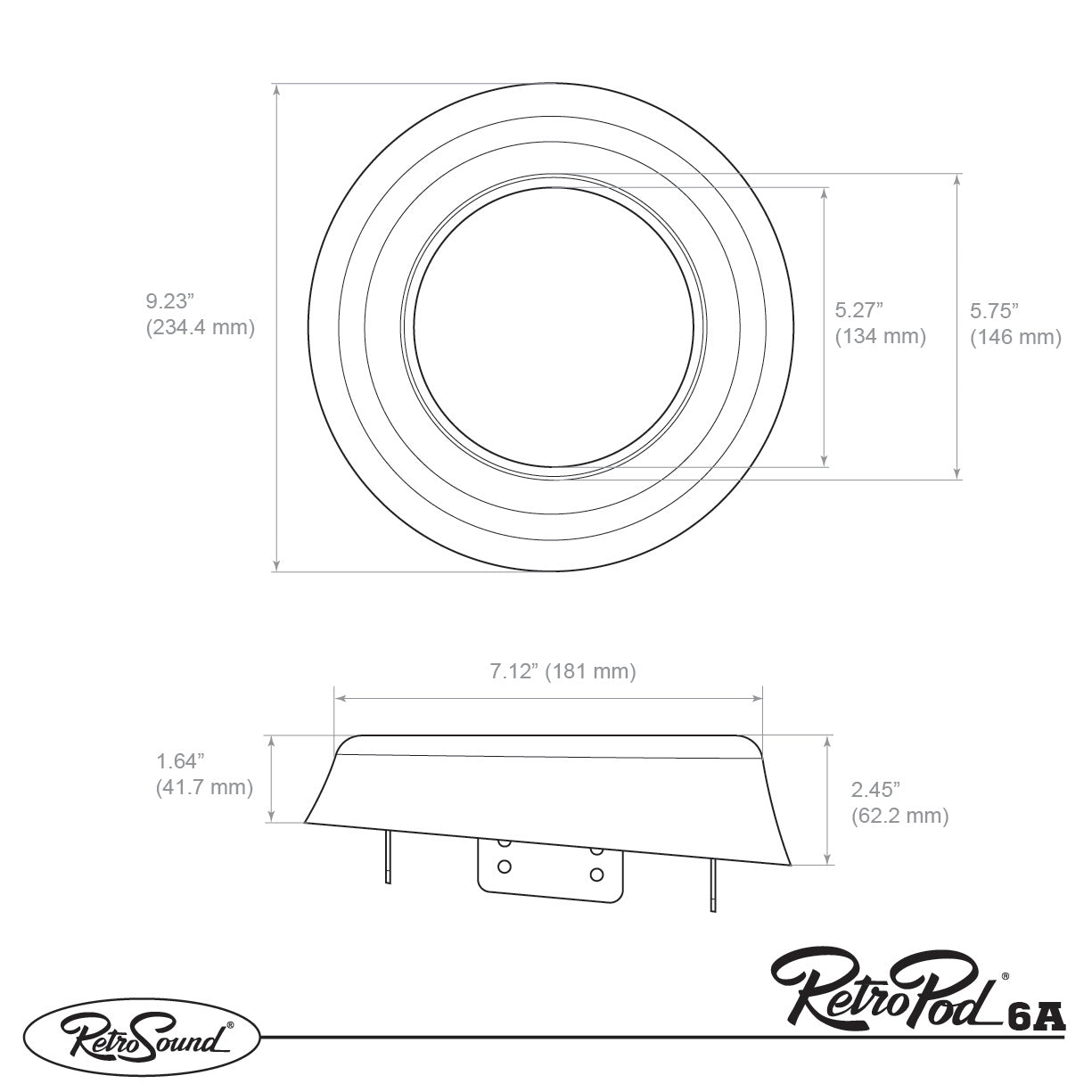 RetroPod 6.5-inch Surface Mount Speaker Modules